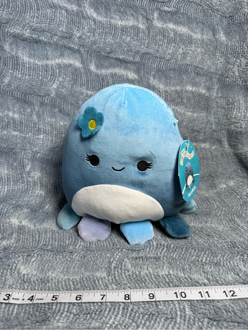 NWT Squishmallows Marybeth the Octopus 8" Blue Plush